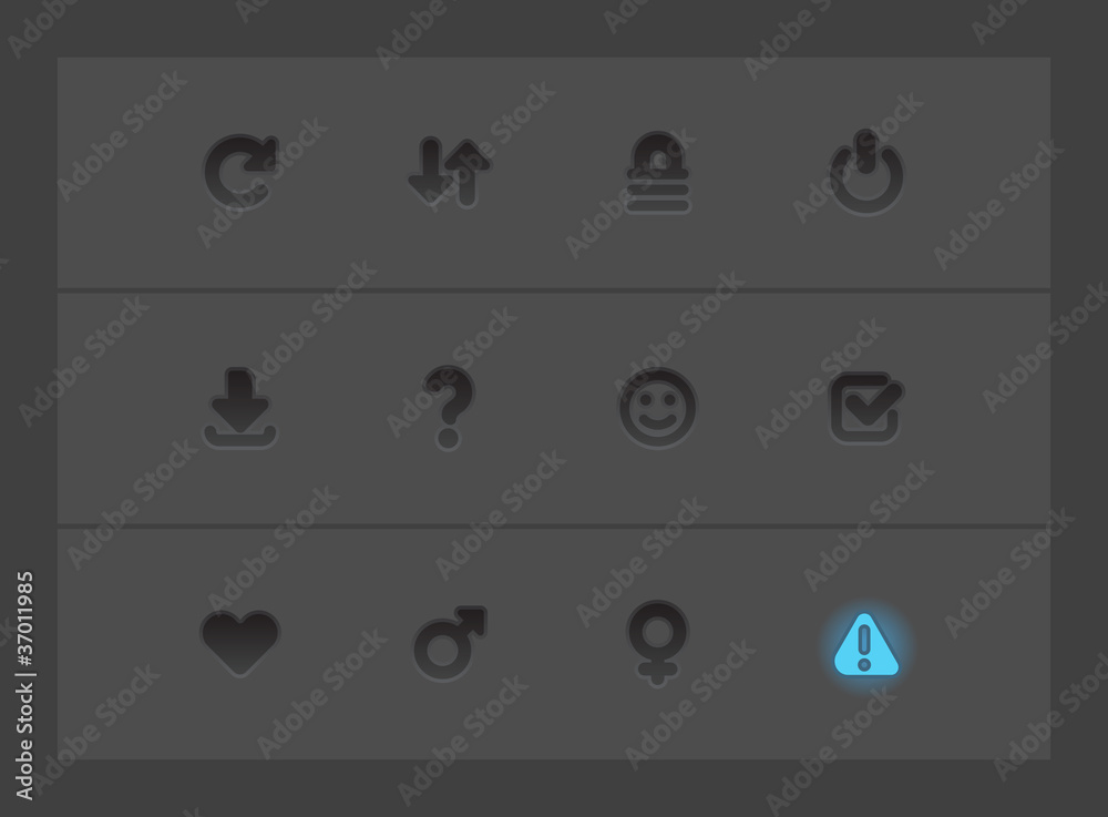 Interface icons for signs Interface icons for signs