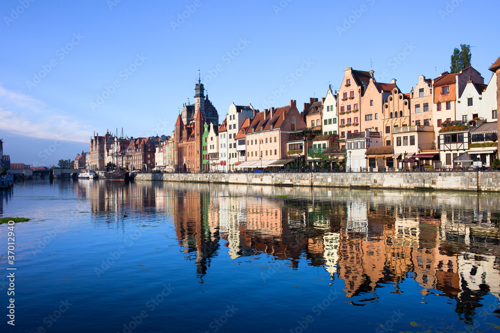 Gdansk Old Town and Motlawa River