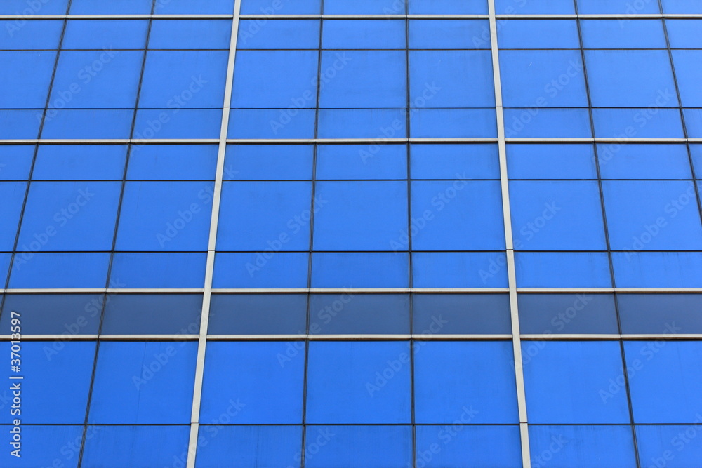 blue glass window blue glass window