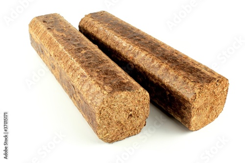 Hard wood briquettes photo