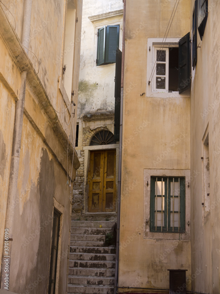 Fototapeta premium Old Building in Corfu Town greece