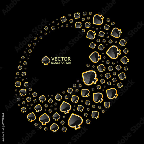 Gambling composition. Abstract background.