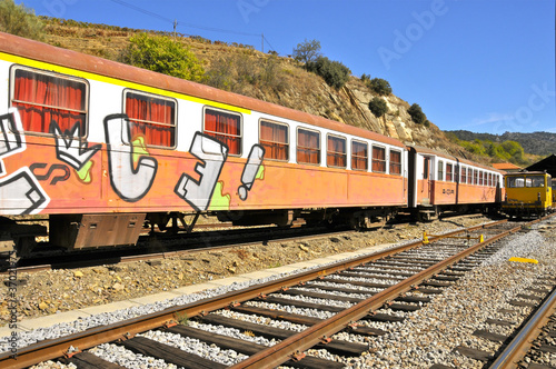 Train with Graffiti