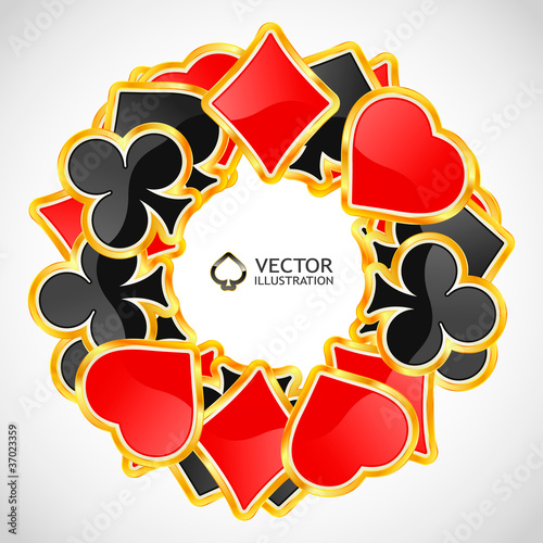 Vector gambling composition. Abstract illustration.