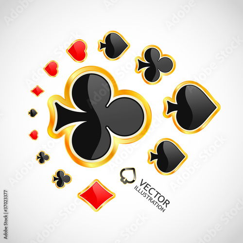 Vector gambling composition. Abstract illustration.