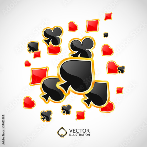 Vector gambling composition. Abstract illustration.