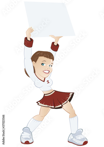 cheerleader cartoon