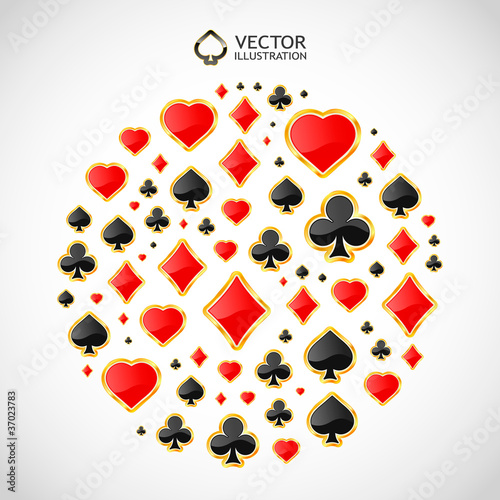 Vector gambling composition. Abstract illustration.