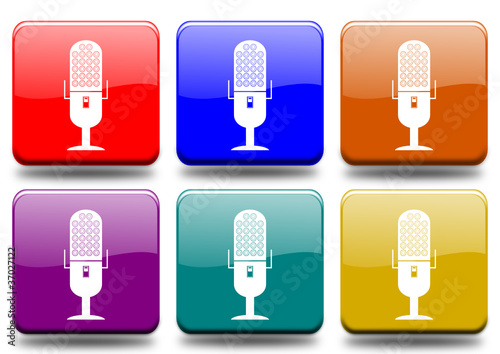 Microphone "6 buttons of different colors"