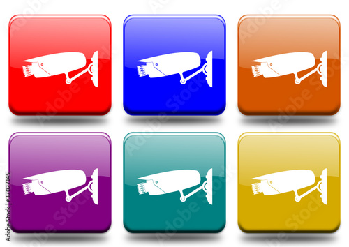 Videosorveglianza "6 buttons of different colors"
