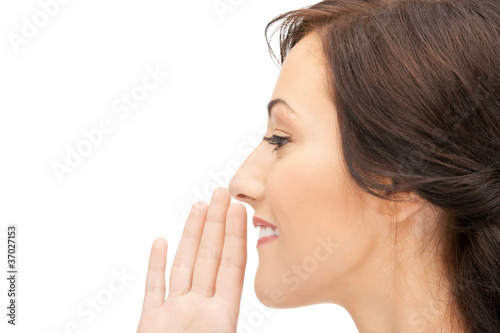 woman whispering gossip