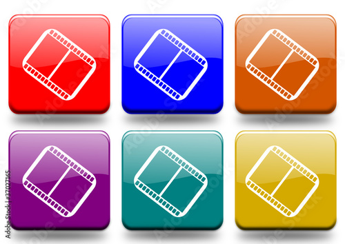Cinema "6 buttons of different colors"