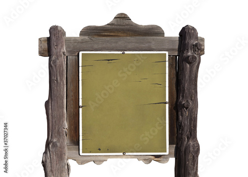 Blank Rustic Western Sign
