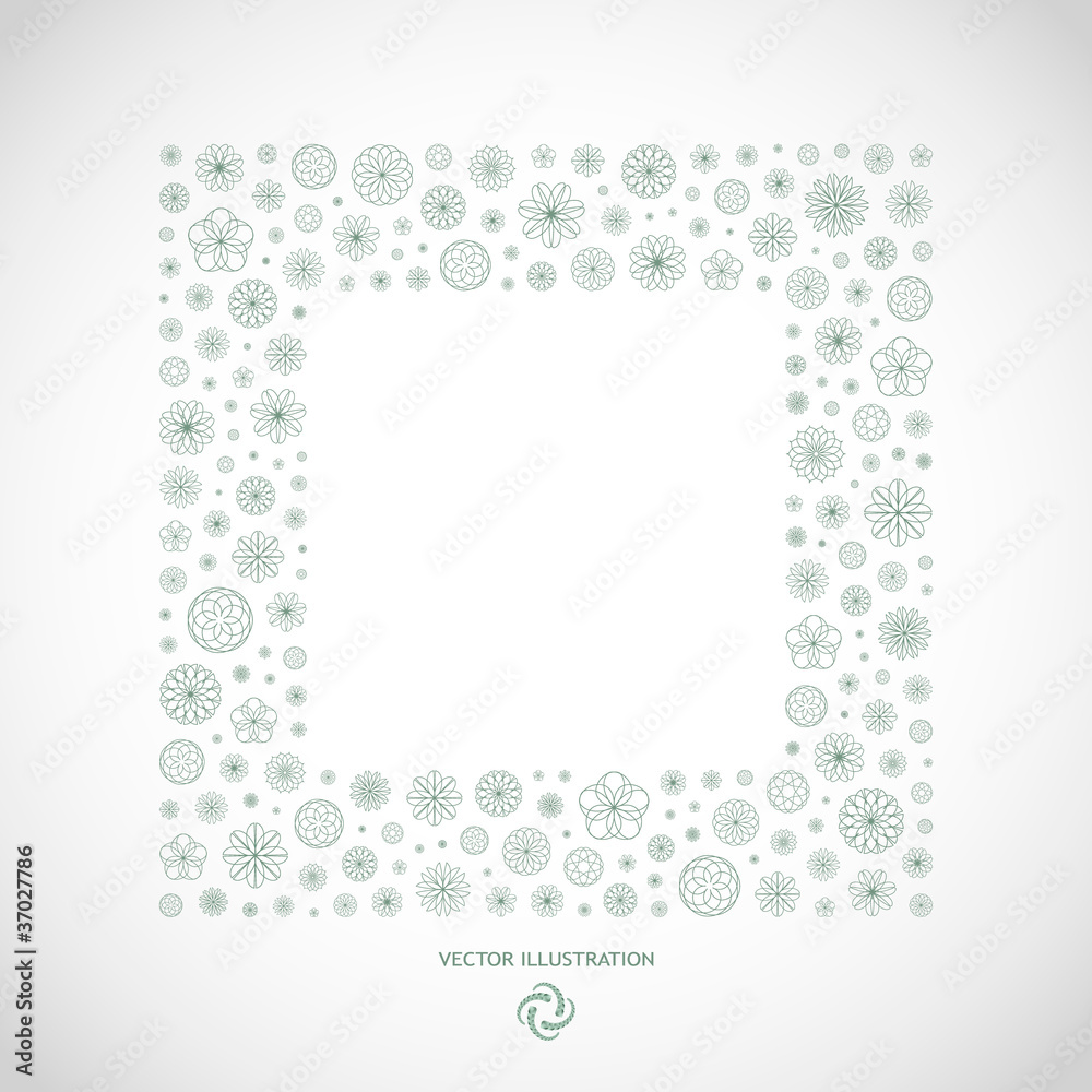 Floral abstract illustration. Floral abstract illustration.
