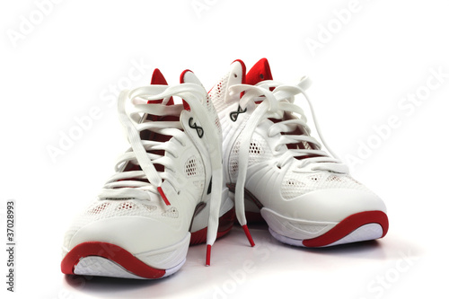 Basketball Shoes on white background