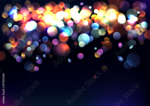 Blurred lights background. Vector Illustration