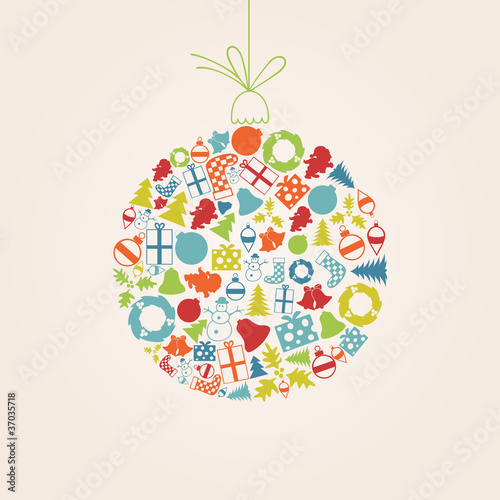 Christmas toy made of subjects