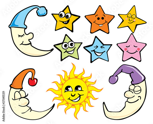 moon sun star
