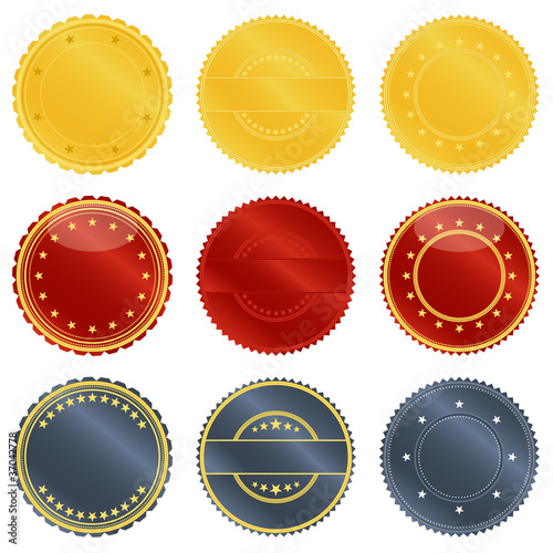 Störer-Set *** golden seals