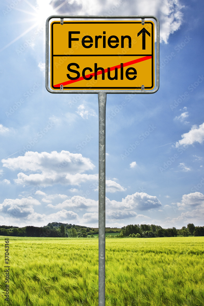 Obraz premium Schule - Ferien