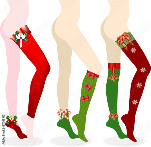 Collant e calze natalizie