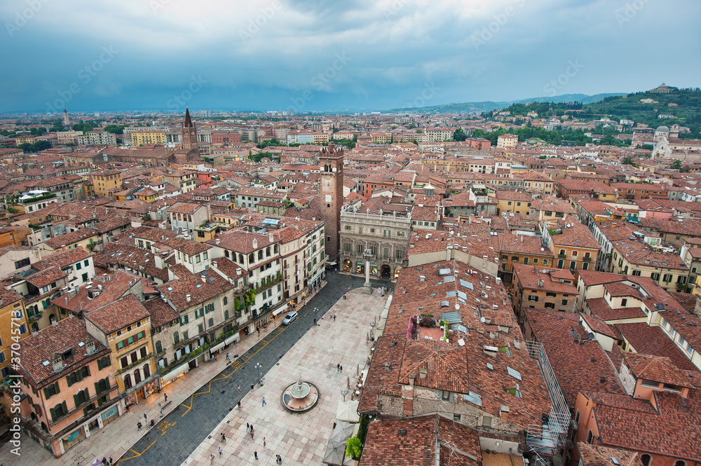 Panorama of Verona, Italy