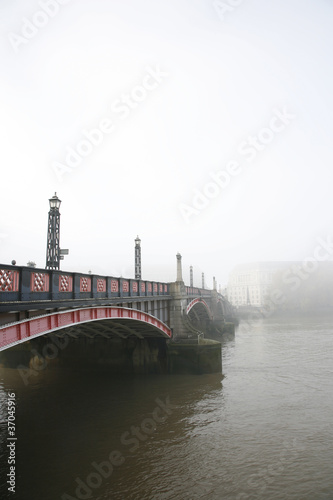 Lambeth Bridge in Fog