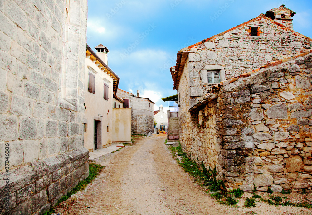 Old Buildings In Typical Medieval Italian village