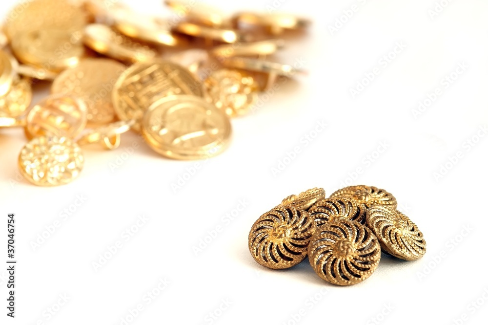 Gold button Gold button
