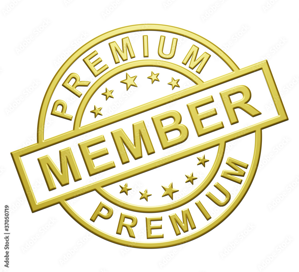 Premium Member Icon Stock Illustration
