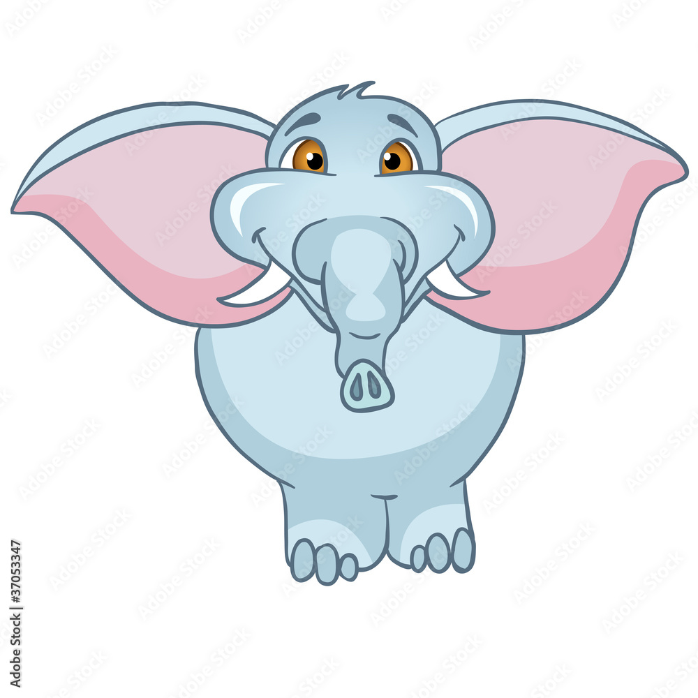 Fototapeta premium Cartoon Character Elephant