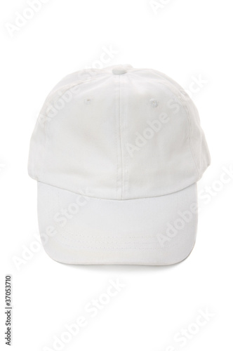 Blank white hat isolated on white