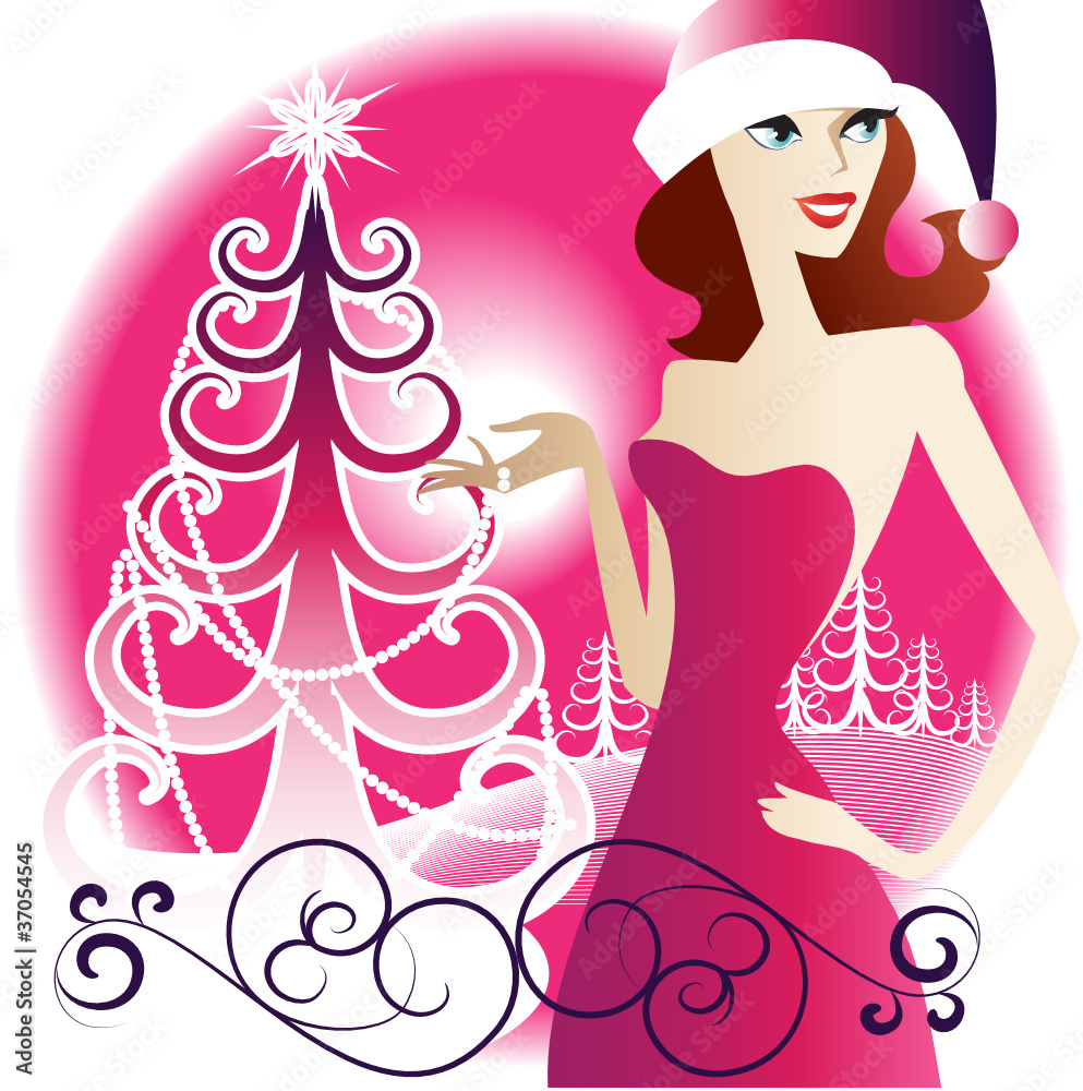 Fototapeta premium Sexy - girl in fancy dress