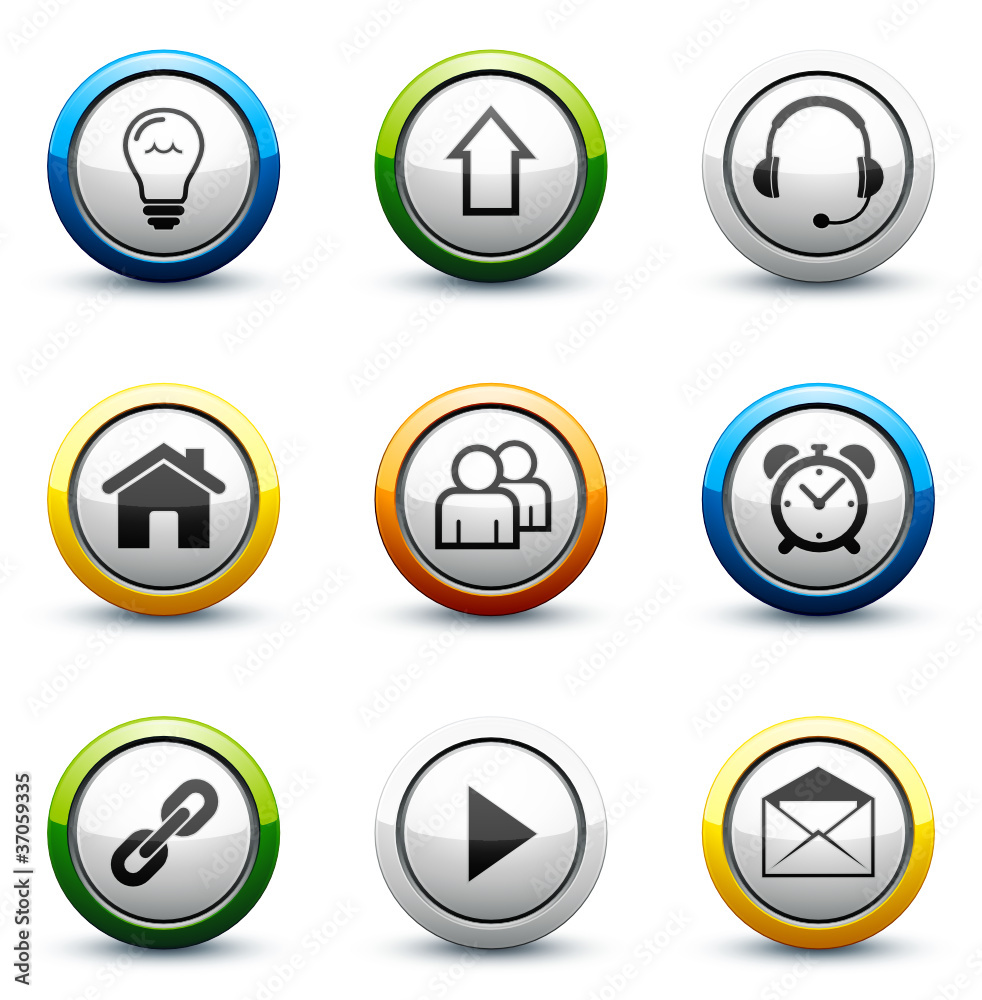 icône bouton internet icône bouton internet