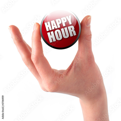 Happy Hour! Button, Icon