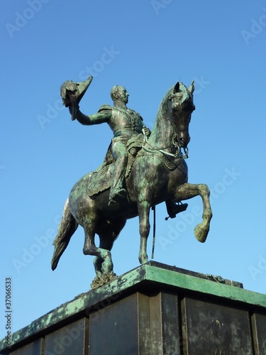 A statue of the Dutch King William II in the Netherlands