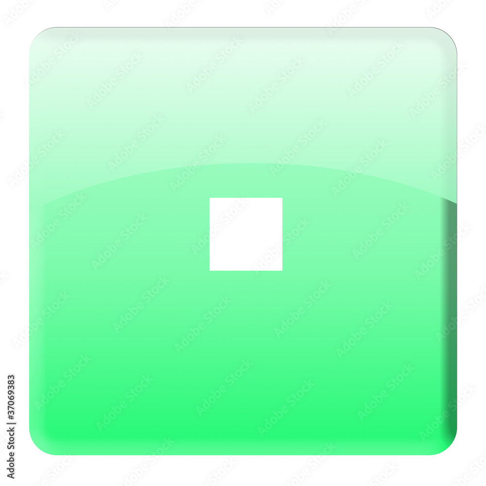 grüner stop button - icon grüner stop button - icon