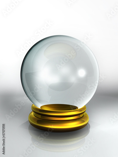 Tablou pe pânză boule verre fond blanc