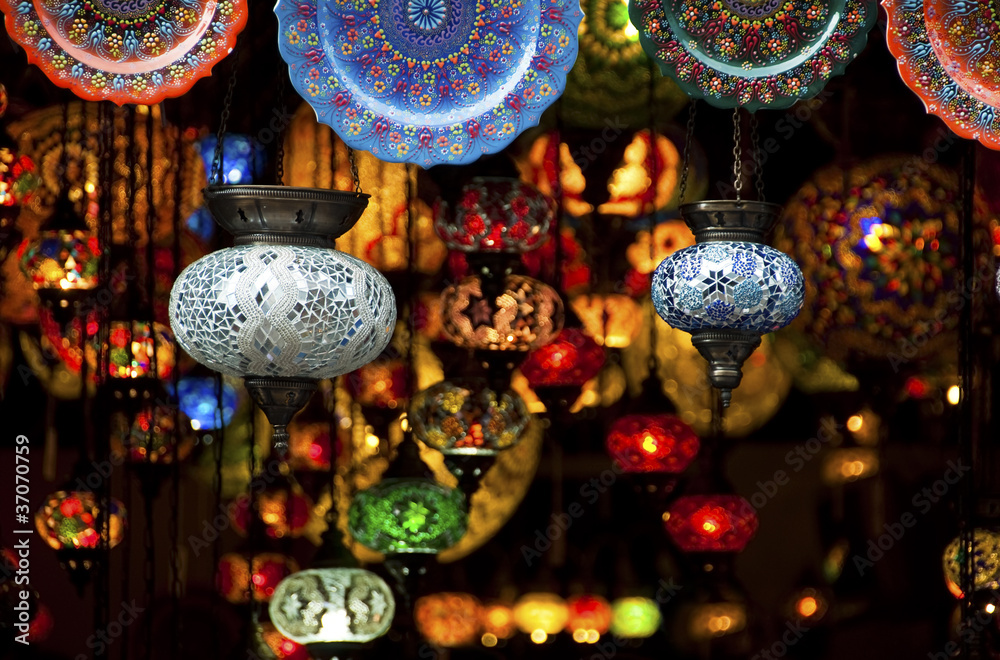 Colorful Arabic lanterns