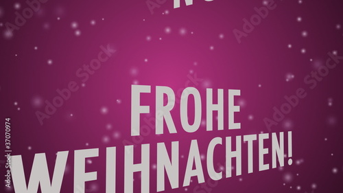 Frohe Weihnachten - Merry X-mas