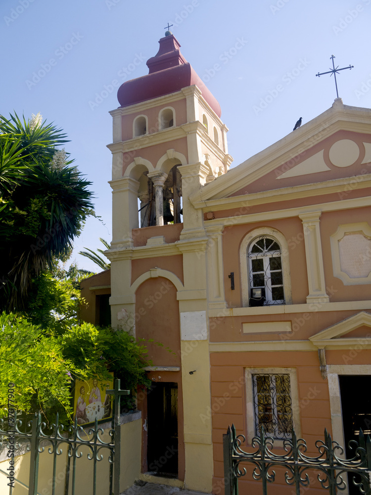 Little Church in Corfu Town Greece