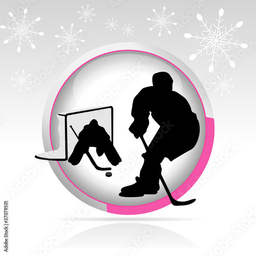 bouton hockey sur glace