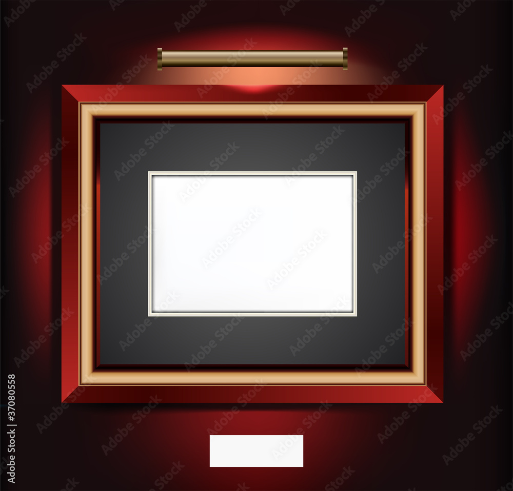 Vector Illustration of frame for artwork. Vector Illustration of frame for artwork.