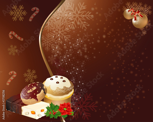 Sfondo Natale - Pasticceria