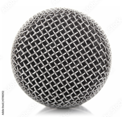 metallic microphone mesh © brulove