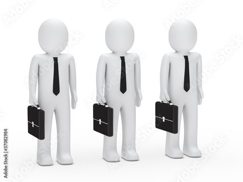 business men with tie and b...