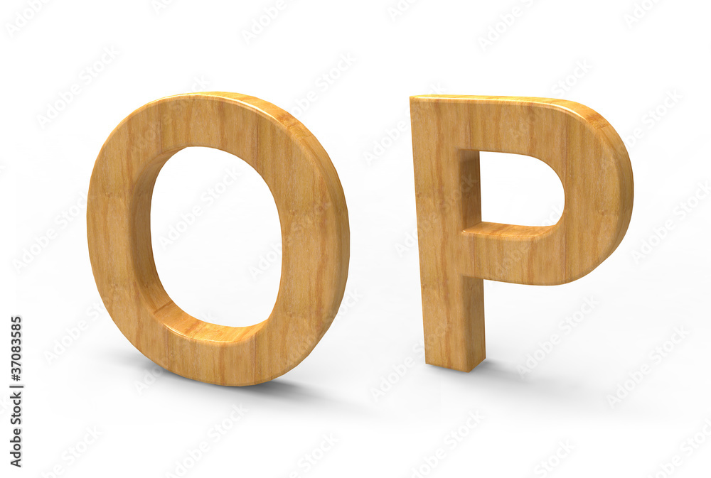 wood font isolated on white background wood font isolated on white background