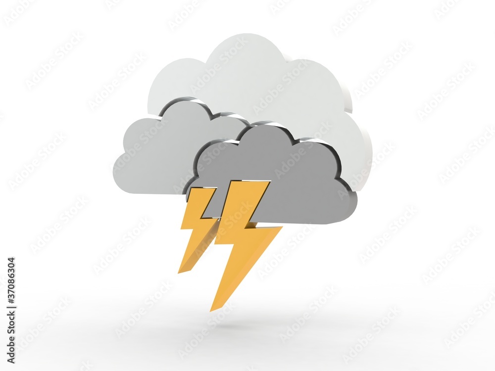 3d Icon Gewitter 3d Icon Gewitter