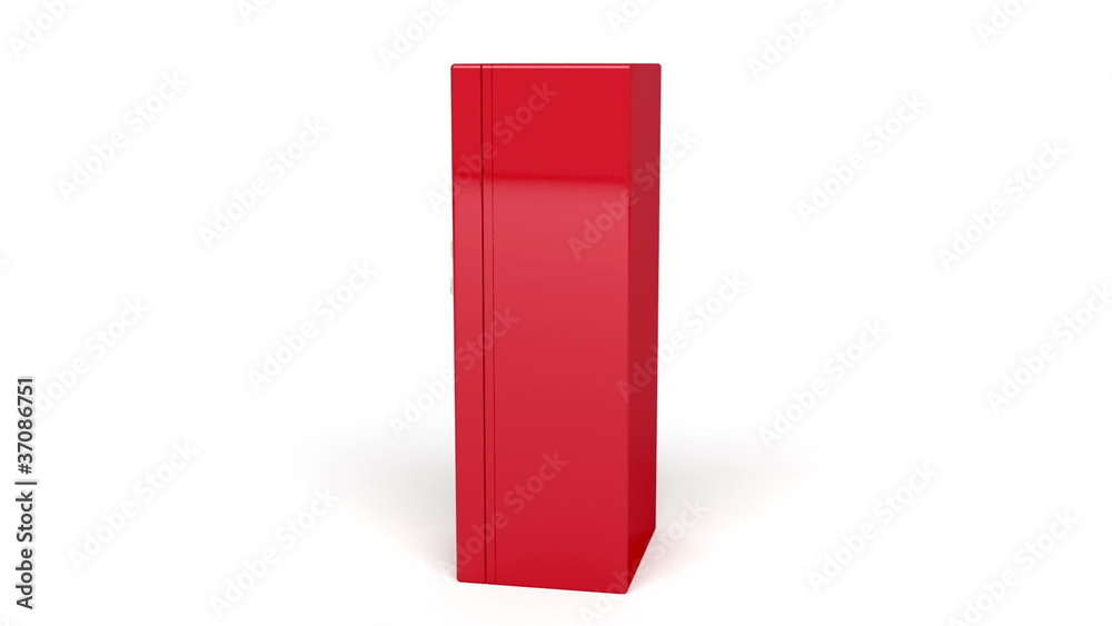 Coffee vending machine rotates on white background Coffee vending machine rotates on white background