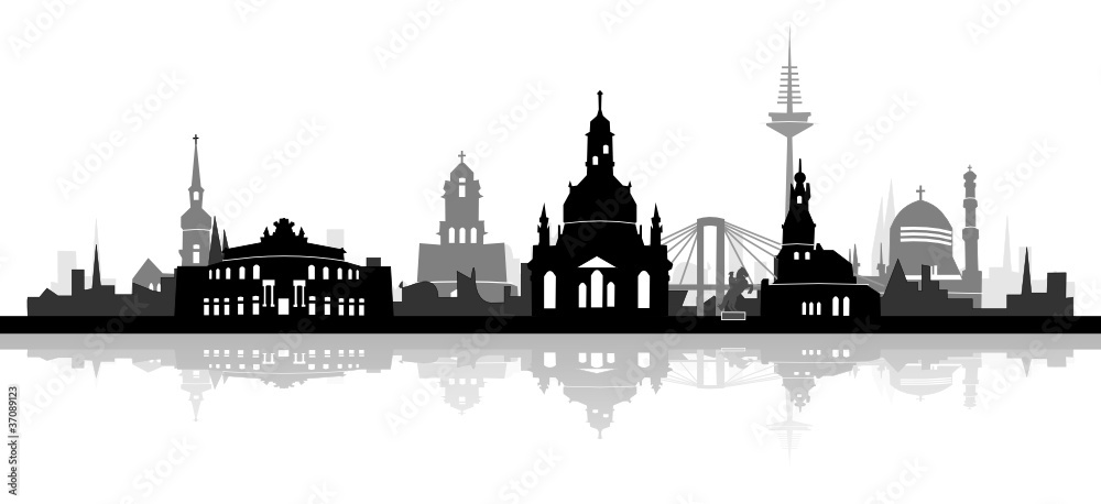 Dresden Skyline detailiert